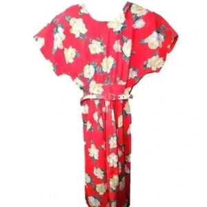 VTG Carol Anderson sz 11/12 long floral dress